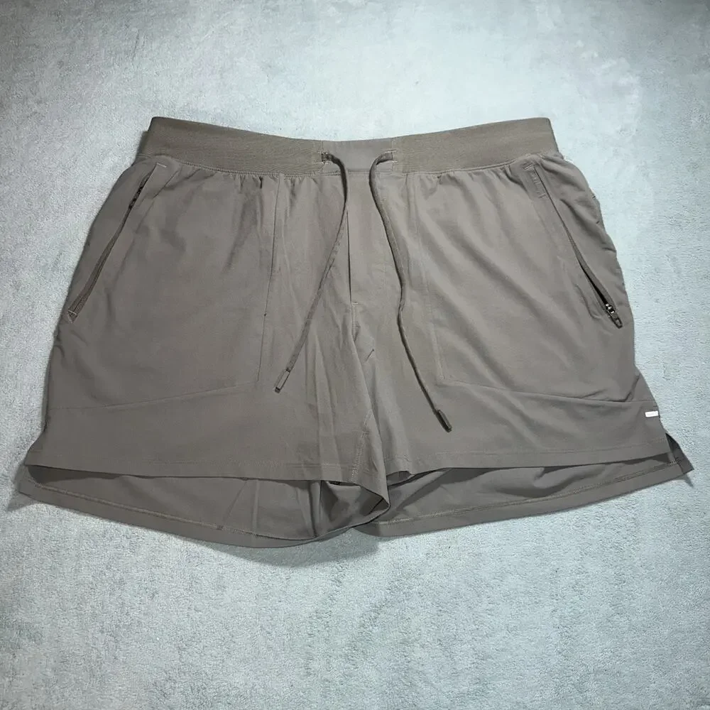 Lululemon LTT Shorts Mens 2XL License to Train Performance Gray Gym Yoga L98